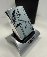 ORIGINAL Zippo Feuerzeug PAUL SMITH COLLECTION HORSE Platinum Plated 2003 NEU RAR