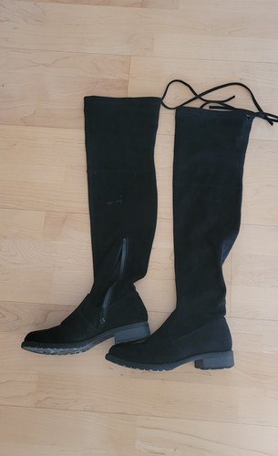 Kniehohe stiefel veloursleder - stiefel,