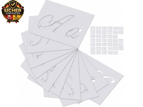 40pcs buchstaben schablonen - buchstaben,