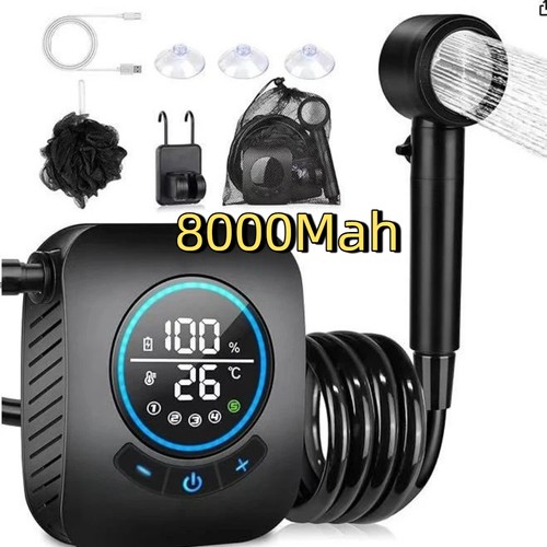 8000mah camping dusche mit - 8000mah,