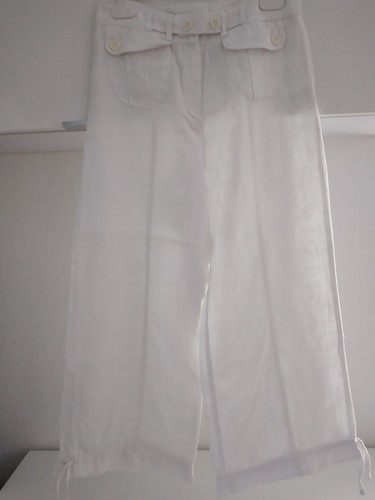 Damen leinen hose - leinen,