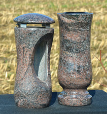 Grablaterne Vase Grablicht