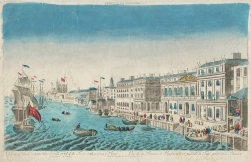 London custom house - custom, thames