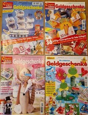 4 Hefte  Geldgeschenke Creativ Idee Sonderheft Geburtstag Geburt Taufe 