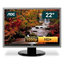 AOC 2219P2 22 Zoll HD+ Bildschirm TFT Monitor DVI 1680x1050 Lautsprecher