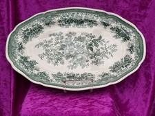 Servierplatte Fasan grün V & B Villeroy & Boch Länge ca. 36,5 cm