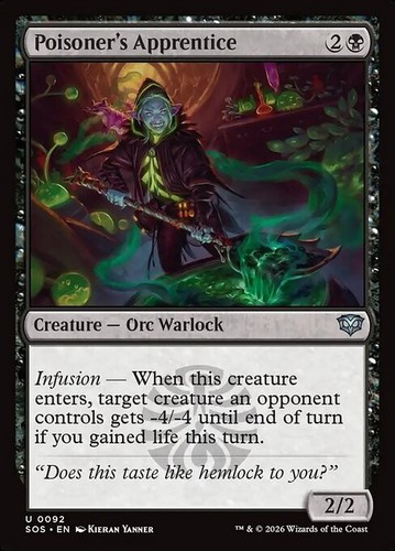 Mtg poisoner s - poisoner's, apprentice