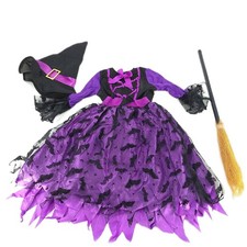 Geplaimir Hexenkostüm Kinder Mädchen Karneval Zauberer Zauberhafte Größe 3 4 Jah