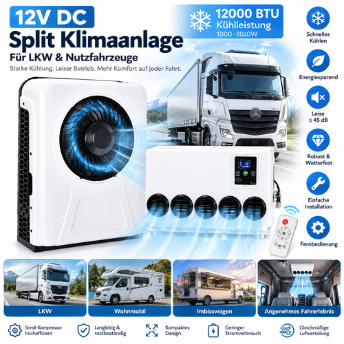 12v 12000btu split klimaanlage - split,