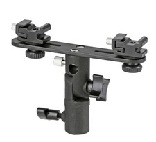 Doppel-Blitzneiger Schirmneiger für Standardblitzfuß, 5/8" Spigot, 1/4", 3/8" 