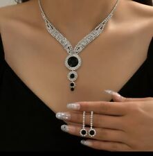 Brautschmuck  Collier Und Ohrringe Straß 