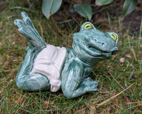 Witziger frosch keramik - keramik,