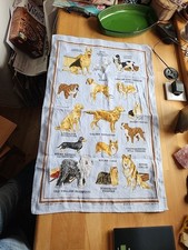 Geschirrtuch Lamont 1732 Hunde Rassen Made In U.K. Leinen Baumwolle 18,5x28 Inch