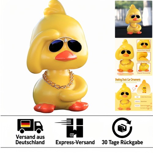 Coole gelbe ente - coole, wackelfigur