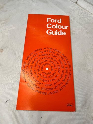 Original ford farbkarte 68 - ford,