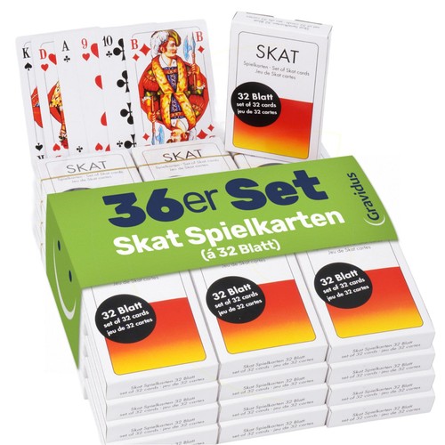 Blatt skatkartenspiel - 36,