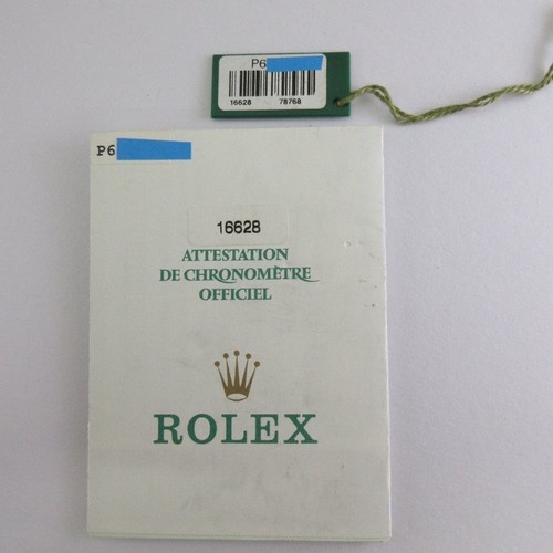Rolex garantieschild für - rolex,