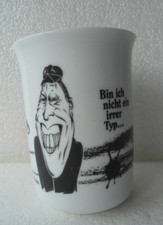 Camillo Kaffeetasse mit Spruch & Werbung Echt Karlsbader Porzellan NEUWERTIG