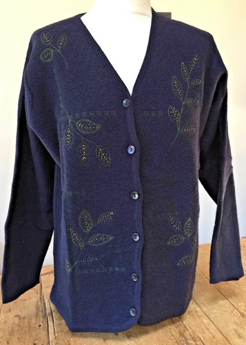 Bestickter strick cardigan - bestickter, strick-cardigan