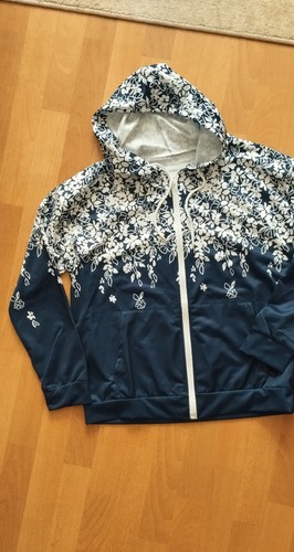 Damen hoodie jacke mit kapuze - mit,
