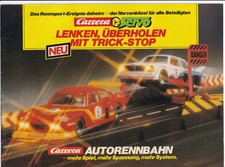 Carrera Autorennbahn Vintage Katalog Prospekt 1980 Servo 124 160 Slotcars 16 S.