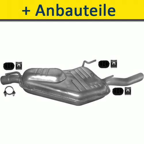 Endtopf auspuff für saab - endtopf,