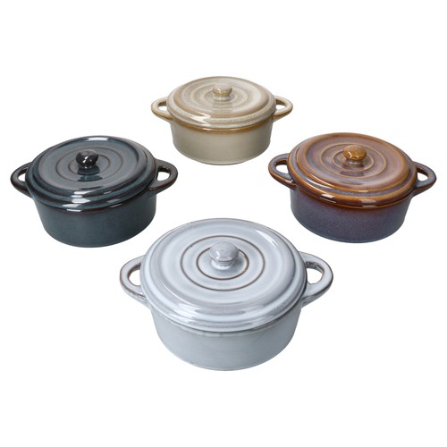 4er set cocotte mit deckel - 4er,