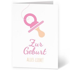 Große Karte zur Geburt XXL