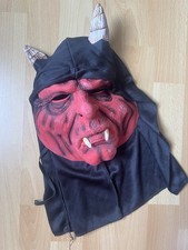 Latex Teufelsmaske - Halloween Karneval Satan Teufel Maske Herren Kostüm Party