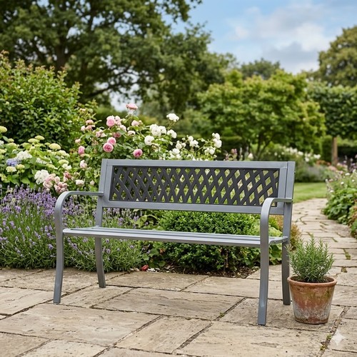 Gartenbank metall sitzer - gartenbank, 2-sitzer