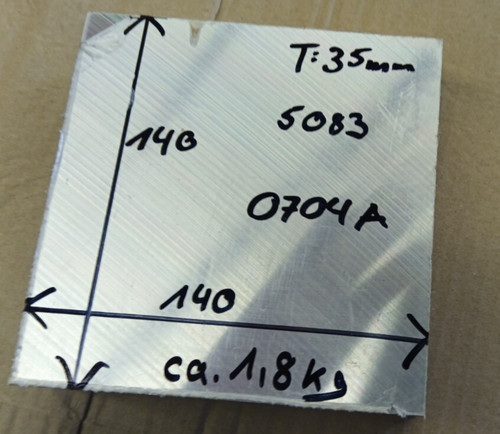 Alu reststück 140x140x35mm - alu-reststück,