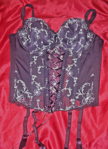 Edle bestickte straps mieder - straps,