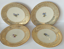 4 alte Bavaria Teller mit Gold