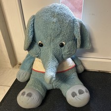 DDR, Elefant blau , ca. 80 cm, Plüschtier, Stofftier, Spielzeug Rarität