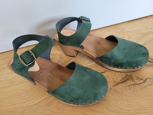 Holz clogs sandale mit - holz,