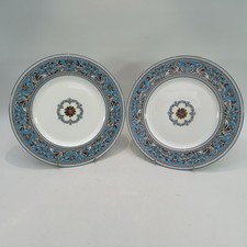 Wedgwood Florentiner Türkis Speiseteller x 2 W2714 Retro Home Dining