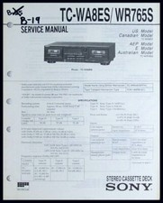 Sony TC-WA8ES TC-WR765S