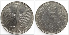 BRD 5 Deutsche Mark 1951 G
