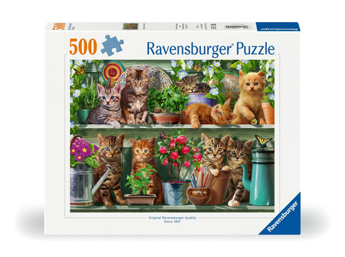 500 teile katzen regal - -,