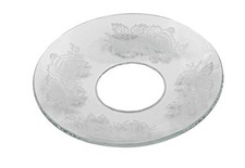 Glas-Kerzenmanschette Blüten