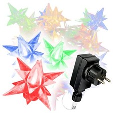 Led bunt lichterkette stern - 40,