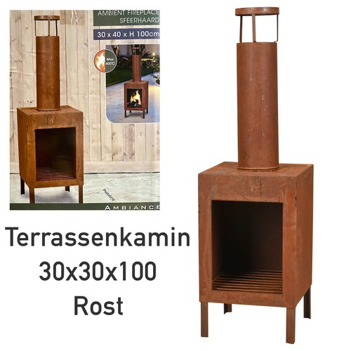 Terrassenofen 30x30x100cm