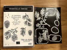 Stampin up Stempelset Friedvolle Zweige mit Stanzen Rarität