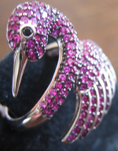 Schwan ring rubin pink - ring,