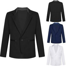 Kinder Jungen Anzug Blazer Sakko Langarm Jacke Anzugjacke Smoking Party Festzug