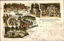 Litho Siegmar Chemnitz in Sachsen, Pelzmühle, Konditorei, Teichanlage - 3575321