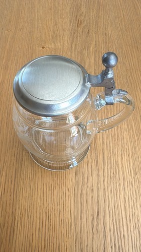 Alter glas bierkrug jagdmotiv - alter,