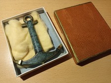 Korkenzieher Anker massiv Messing