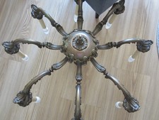 Kronleuchter antik, Messing, achtflammig