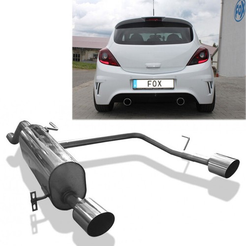 Fox duplex sportauspuff - fox, opel